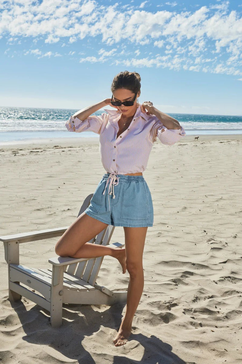 Woodrow Mid Rise Shorts - Flea Boutiques