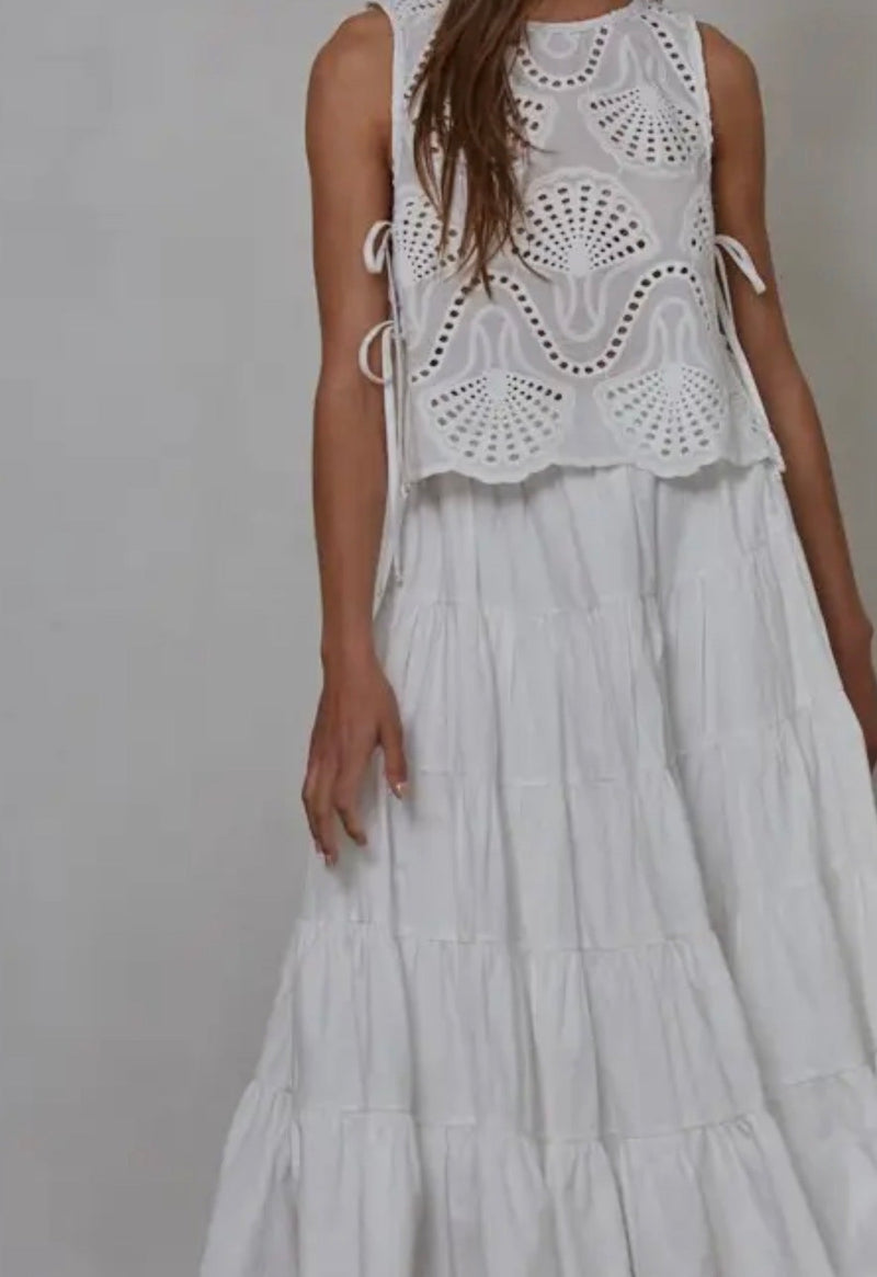 Woven Cotten top - Flea Boutiques