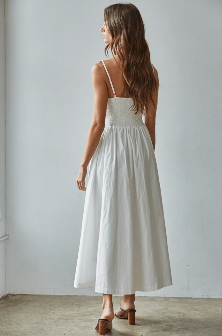 Woven Cotton Floral Eyelet Dress - Flea Boutiques