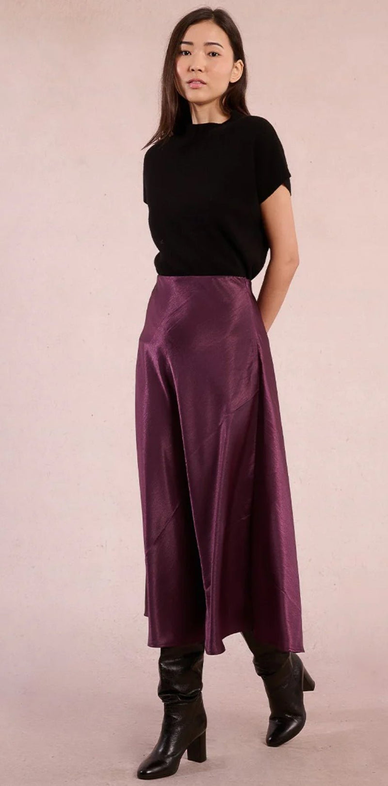 Woven Slip Skirt - Flea Boutiques