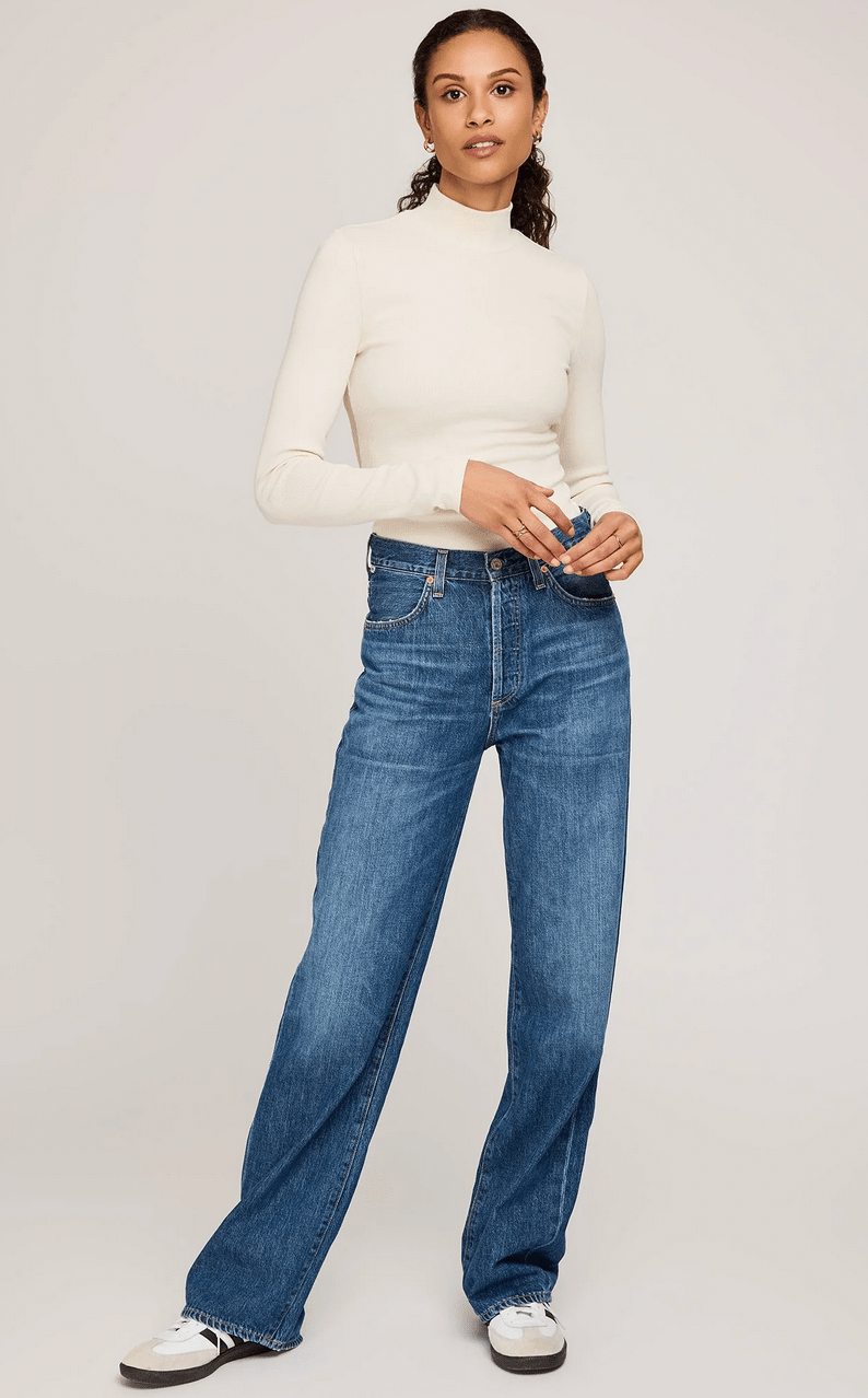 Wren Ribbed Turtle Neck Top - Flea Boutiques