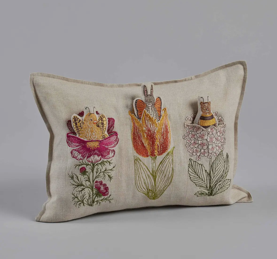 Flower Friends Pocket Pillow