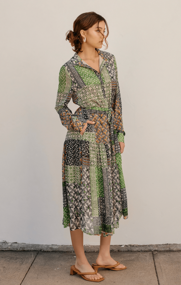 Zephyr Maxi Button Down Dress - Flea Boutiques