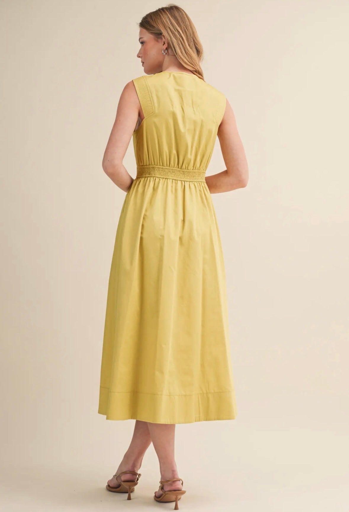 Zip Front Midi Dress - Flea Boutiques