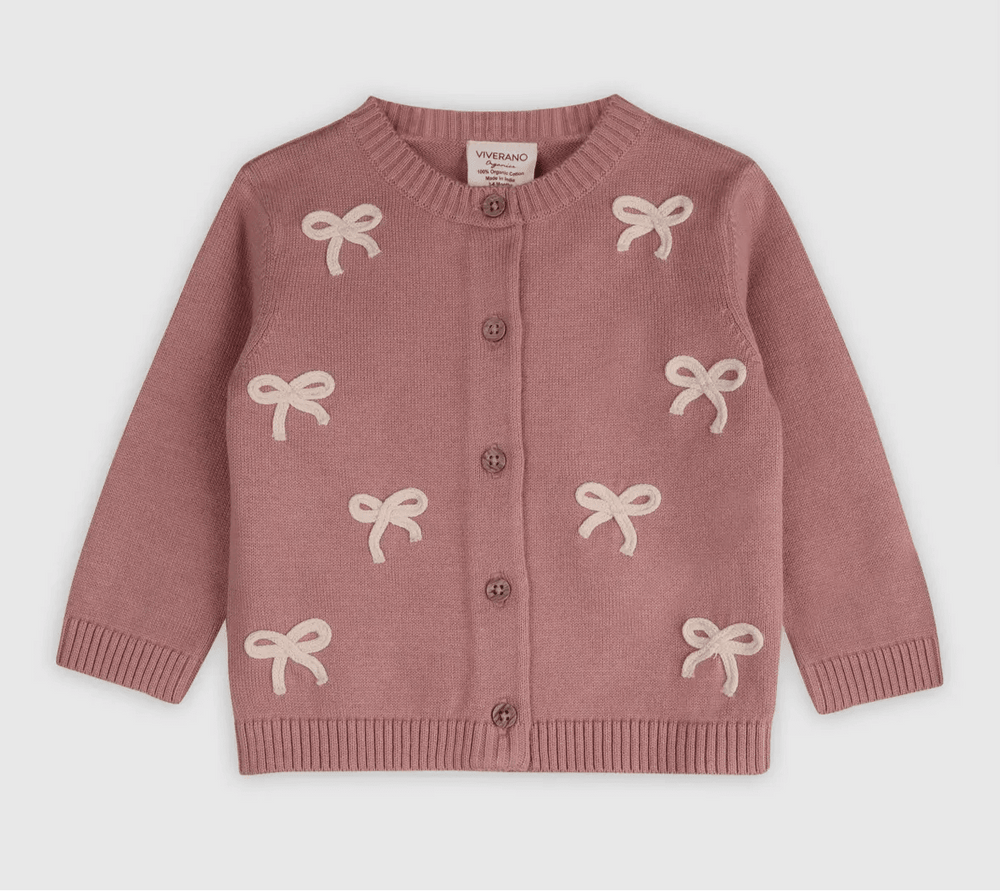 Viverano Organics Zoe Bow Cardigan